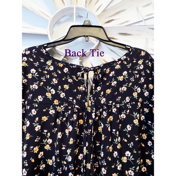 (2) 2X Black Blouses by Shein Curve Pullover W/ Ruffle Sleeve Great Condition - Picture 16 of 16